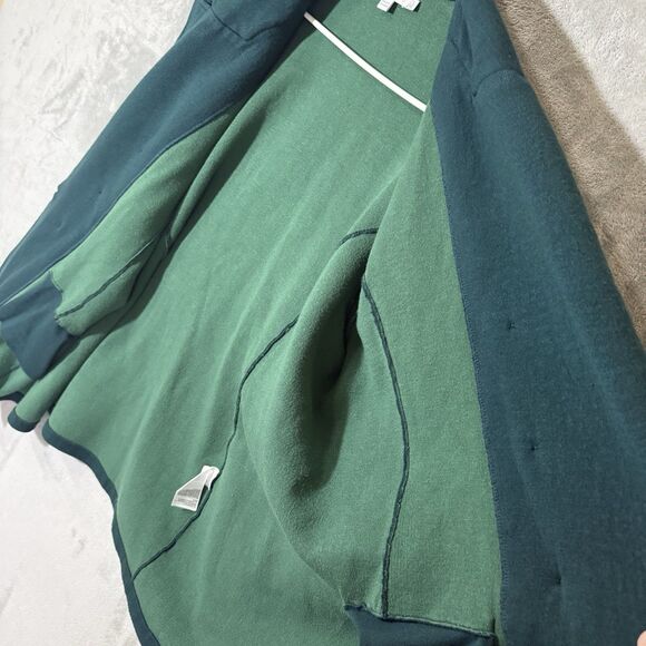 Chico’s Jacket 2XL Size 4 Faux Double Breasted Buttons Blazer Soft Kelly Green - Picture 5 of 10